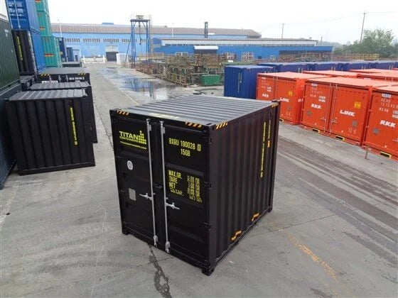 RECIPIENTE MARINHO PRETO DE 10 PÉS DE ALTO CUBO - NOVO