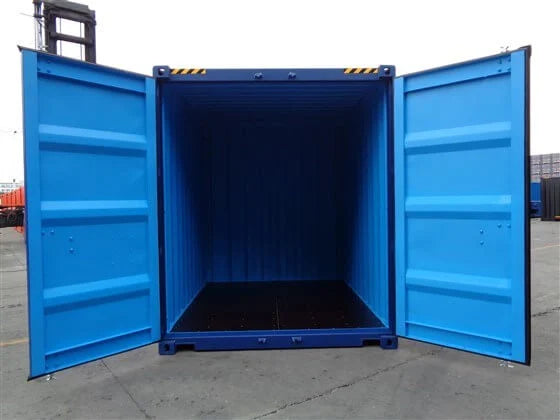 RECIPIENTE MARINHO AZUL CUBO DE ALTO 10 PÉS - NOVO