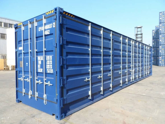 RECIPIENTE MARÍTIMO DE ABERTURA LATERAL CUBO DE ALTA 40 PÉS - NOVO