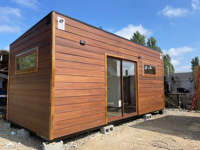 Cabana modular fumada de 18 m²