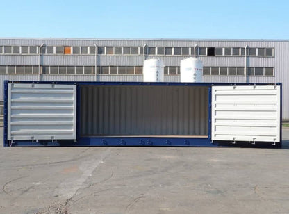 RECIPIENTE MARÍTIMO DE ABERTURA LATERAL CUBO DE ALTA 40 PÉS - NOVO