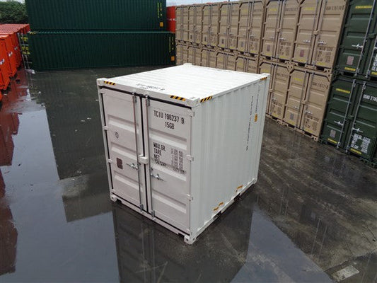 RECIPIENTE MARINHO DE CUBO DE ALTO 10 PÉS - BRANCO