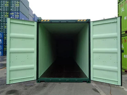 RECIPIENTE MARÍTIMO VERDE DE 40 PÉS DE ALTO CUBO - NOVO