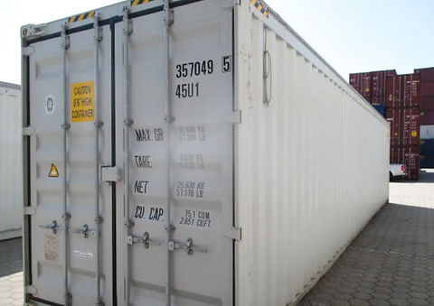 Contenedor de envío cúbico abierto de 40 pies de alto
